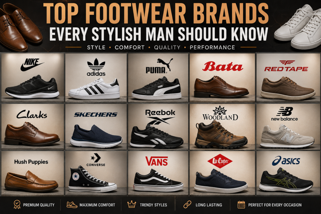 Top Footwear Brands Every Stylish Man Should Know: 15 Powerful Brands Dominating Men's Fashion in 2026